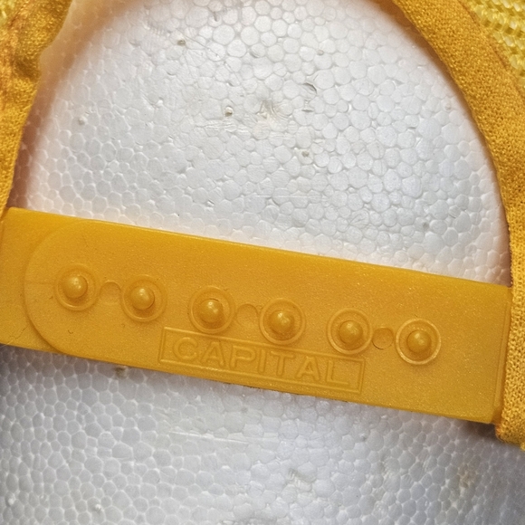 Vintage Rotary International Polio Plus yellow snapback trucker style hat 80 90s - Picture 6 of 8